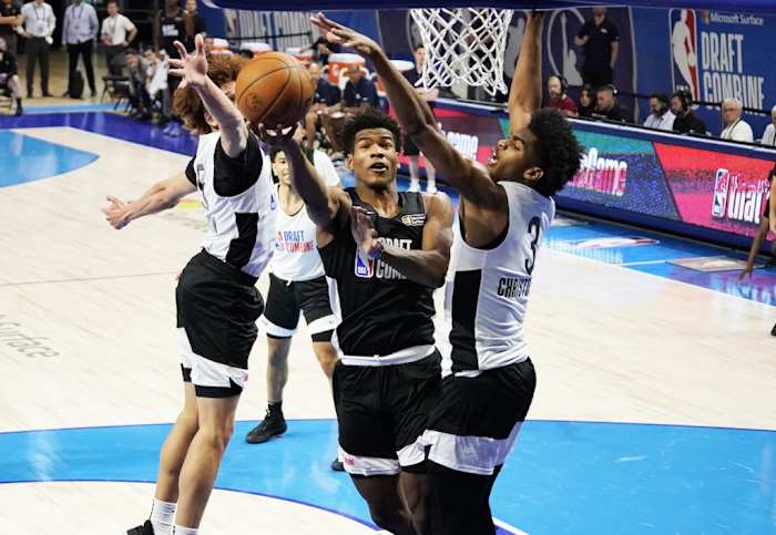 NBA draft combine scrimmage